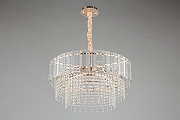 Люстра Omnilux Oliveri OML-69613-10 цвет плафона/подвески Светло-серый, Прозрачный, цвет арматуры Золото-4