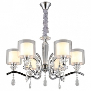 Люстра Omnilux Bollate OML-70903-06 цвет плафона/подвески Белый, Прозрачный, цвет арматуры Хром-1