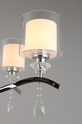 Люстра Omnilux Bollate OML-70903-06 цвет плафона/подвески Белый, Прозрачный, цвет арматуры Хром-7