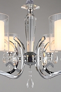 Люстра Omnilux Bollate OML-70903-06 цвет плафона/подвески Белый, Прозрачный, цвет арматуры Хром-9
