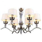 Люстра Omnilux Arosio OML-88413-06 цвет плафона/подвески Белый, цвет арматуры Бронза