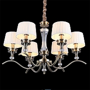 Люстра Omnilux Arosio OML-88413-06 цвет плафона/подвески Белый, цвет арматуры Бронза-1
