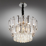 Люстра Omnilux Turri OML-89603-08 цвет плафона/подвески Светло-серый, Прозрачный, цвет арматуры Хром-2