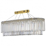 Люстра Arti Lampadari Ovindoli Gold Ovindoli L 1.5.100x35.101 G цвет плафона/подвески Прозрачный, цвет арматуры Золото-1
