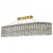 Люстра Arti Lampadari Ovindoli Nickel Ovindoli L 1.5.120x40.100 G цвет плафона/подвески Прозрачный, цвет арматуры Золото-1