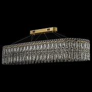 Люстра Arti Lampadari Ovindoli Nickel Ovindoli L 1.5.120x40.100 G цвет плафона/подвески Прозрачный, цвет арматуры Золото-2