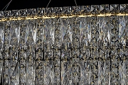 Люстра Arti Lampadari Ovindoli Nickel Ovindoli L 1.5.120x40.100 G цвет плафона/подвески Прозрачный, цвет арматуры Золото-3