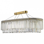 Люстра Arti Lampadari Ovindoli Nickel Ovindoli L 1.5.120x40.101 G цвет плафона/подвески Прозрачный, цвет арматуры Золото-1