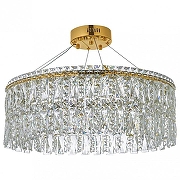 Люстра Arti Lampadari Ovindoli Gold Ovindoli L 1.5.80.100 G цвет плафона/подвески Прозрачный, цвет арматуры Золото-1