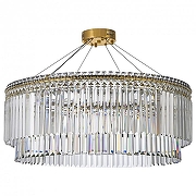 Люстра Arti Lampadari Ovindoli Gold Ovindoli L 1.5.80.101 G цвет плафона/подвески Прозрачный, цвет арматуры Золото-1