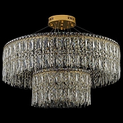 Люстра Arti Lampadari Ovindoli Gold Ovindoli L 1.5.80+40.100 G цвет плафона/подвески Прозрачный, цвет арматуры Золото-2