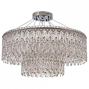 Люстра Arti Lampadari Ovindoli Nickel Ovindoli L 1.5.80+40.100 N цвет плафона/подвески Прозрачный, цвет арматуры Никель-1