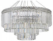 Люстра Arti Lampadari Ovindoli Gold Ovindoli L 1.5.80+40.101 N цвет плафона/подвески Прозрачный, цвет арматуры Никель