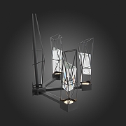 Люстра ST-Luce Progetto SL815.303.06 цвет плафона/подвески Прозрачный, Хром, цвет арматуры Черный-5