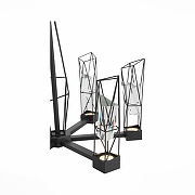 Люстра ST-Luce Progetto SL815.303.06 цвет плафона/подвески Прозрачный, Хром, цвет арматуры Черный-6