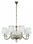 Люстра iLamp Dolce Vita P2345-8 nic цвет плафона/подвески Голубой, цвет арматуры Никель-1