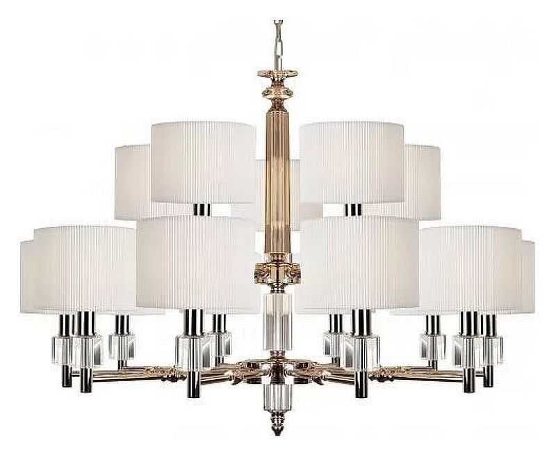 Люстра iLamp Alexa P2404-10+5 Nickel 