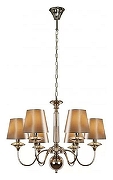 Люстра iLamp Rolling P2406-6 Nickel цвет плафона/подвески Коричневый, цвет арматуры Никель-1