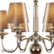 Люстра iLamp Rolling P2406-6 Nickel цвет плафона/подвески Коричневый, цвет арматуры Никель-4