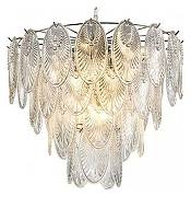 Люстра iLamp Gramercy P2548-12 NIC цвет плафона/подвески Прозрачный, цвет арматуры Никель