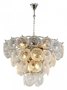 Люстра iLamp Rockfeller P2549-12 NIC цвет плафона/подвески Прозрачный, цвет арматуры Никель-1