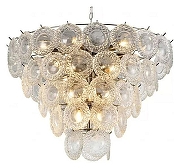 Люстра iLamp Rockfeller P2549-18 NIC цвет плафона/подвески Прозрачный, цвет арматуры Никель