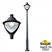 Фонарный столб Fumagalli Beppe P50.362.000.AXH27 цвет плафона/подвески Прозрачный, цвет арматуры Черный