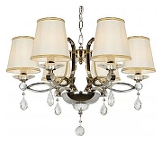 Люстра iLamp Centro P7505-6 nic цвет плафона/подвески Белый, Прозрачный, цвет арматуры Никель