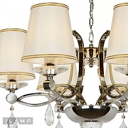 Люстра iLamp Centro P7505-6 nic цвет плафона/подвески Белый, Прозрачный, цвет арматуры Никель-4