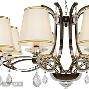 Люстра iLamp Centro P7505-8 nic цвет плафона/подвески Белый, Прозрачный, цвет арматуры Никель-4