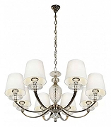 Люстра iLamp Hilarious P9397-8 nic цвет плафона/подвески Белый, цвет арматуры Прозрачный, Никель-2