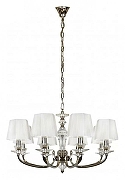 Люстра iLamp Holywood P9399-8 nic цвет плафона/подвески Белый, цвет арматуры Никель-1