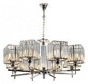 Люстра iLamp Staten Island P9514-8 NIC цвет плафона/подвески Прозрачный, цвет арматуры Никель-1