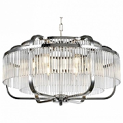 Люстра iLamp Qeens P9574-6 CR+CL цвет плафона/подвески Прозрачный, цвет арматуры Хром