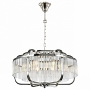 Люстра iLamp Qeens P9574-6 CR+CL цвет плафона/подвески Прозрачный, цвет арматуры Хром-1