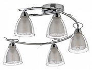Люстра Arti Lampadari Paola, Tavenna Nickel Paola E 1.1.5 N цвет плафона/подвески Белый, Прозрачный, цвет арматуры Никель