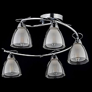 Люстра Arti Lampadari Paola, Tavenna Nickel Paola E 1.1.5 N цвет плафона/подвески Белый, Прозрачный, цвет арматуры Никель-1