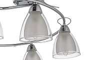 Люстра Arti Lampadari Paola, Tavenna Nickel Paola E 1.1.5 N цвет плафона/подвески Белый, Прозрачный, цвет арматуры Никель-2