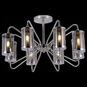 Люстра на штанге EVOLUCE Val1er1 SLE102302-08 цвет плафона/подвески Светло-серый, цвет арматуры Хром-1