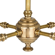 Люстра Covali PL-30353 цвет плафона/подвески Белый, Латунь, цвет арматуры Латунь-2