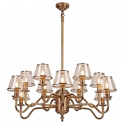 Люстра на штанге Covali PL-31147 цвет плафона/подвески Латунь, цвет арматуры Латунь