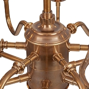 Люстра на штанге Covali PL-31147 цвет плафона/подвески Латунь, цвет арматуры Латунь-3