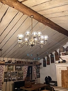 Люстра на штанге Covali PL-31147 цвет плафона/подвески Латунь, цвет арматуры Латунь-4