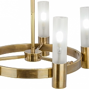 Люстра Covali PL-37018 цвет плафона/подвески Белый, цвет арматуры Латунь-2