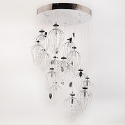 Люстра Manne PL.5301 PL.5301-(10+5)+6CH-cristall цвет плафона/подвески Прозрачный, цвет арматуры Хром