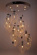 Люстра Manne PL.5301 PL.5301-(10+5)+6CH-cristall цвет плафона/подвески Прозрачный, цвет арматуры Хром-1