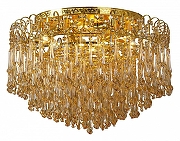 Люстра Abrasax Irma PL7307-8GO цвет плафона/подвески Янтарный, цвет арматуры Золото