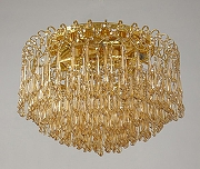 Люстра Abrasax Irma PL7307-8GO цвет плафона/подвески Янтарный, цвет арматуры Золото-2