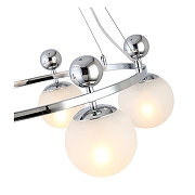 Люстра EVOLUCE Pech1o SLE106103-05 цвет плафона/подвески Белый, цвет арматуры Хром-7
