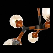 Люстра на штанге EVOLUCE Raquel SLE109402-06 цвет плафона/подвески Оранжевый, цвет арматуры Черный-5